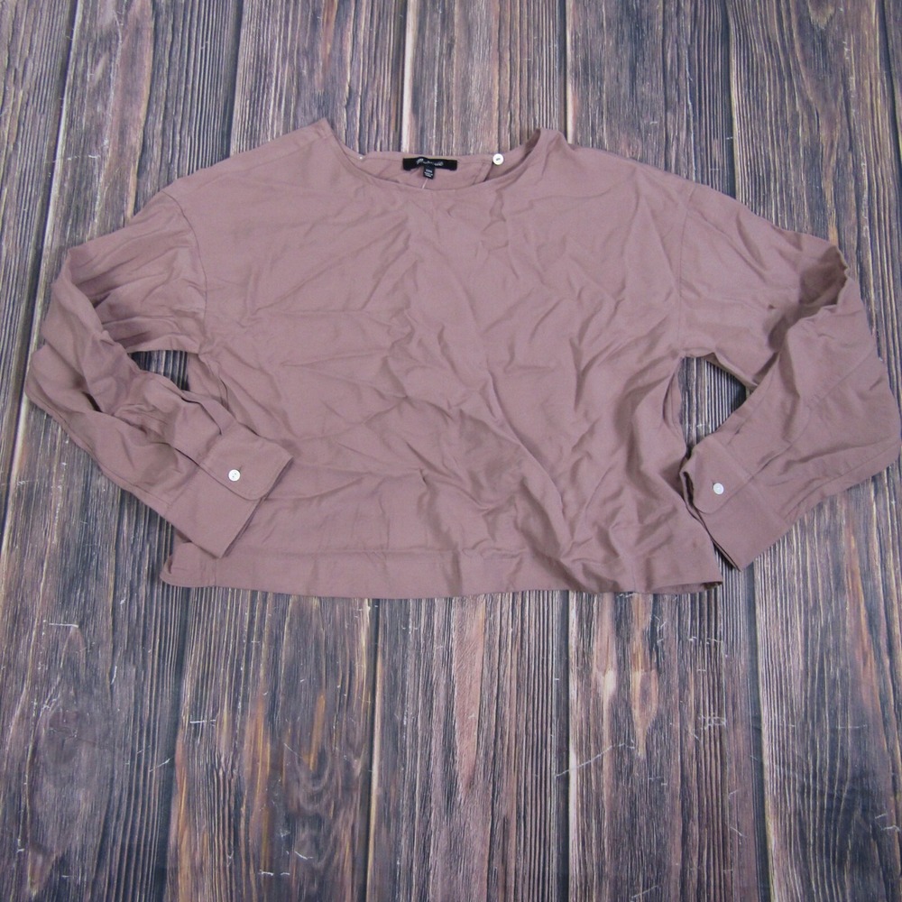 Madewell Womens 2XS Pink Red Relaxed Fit Tulip Back‎ Top
